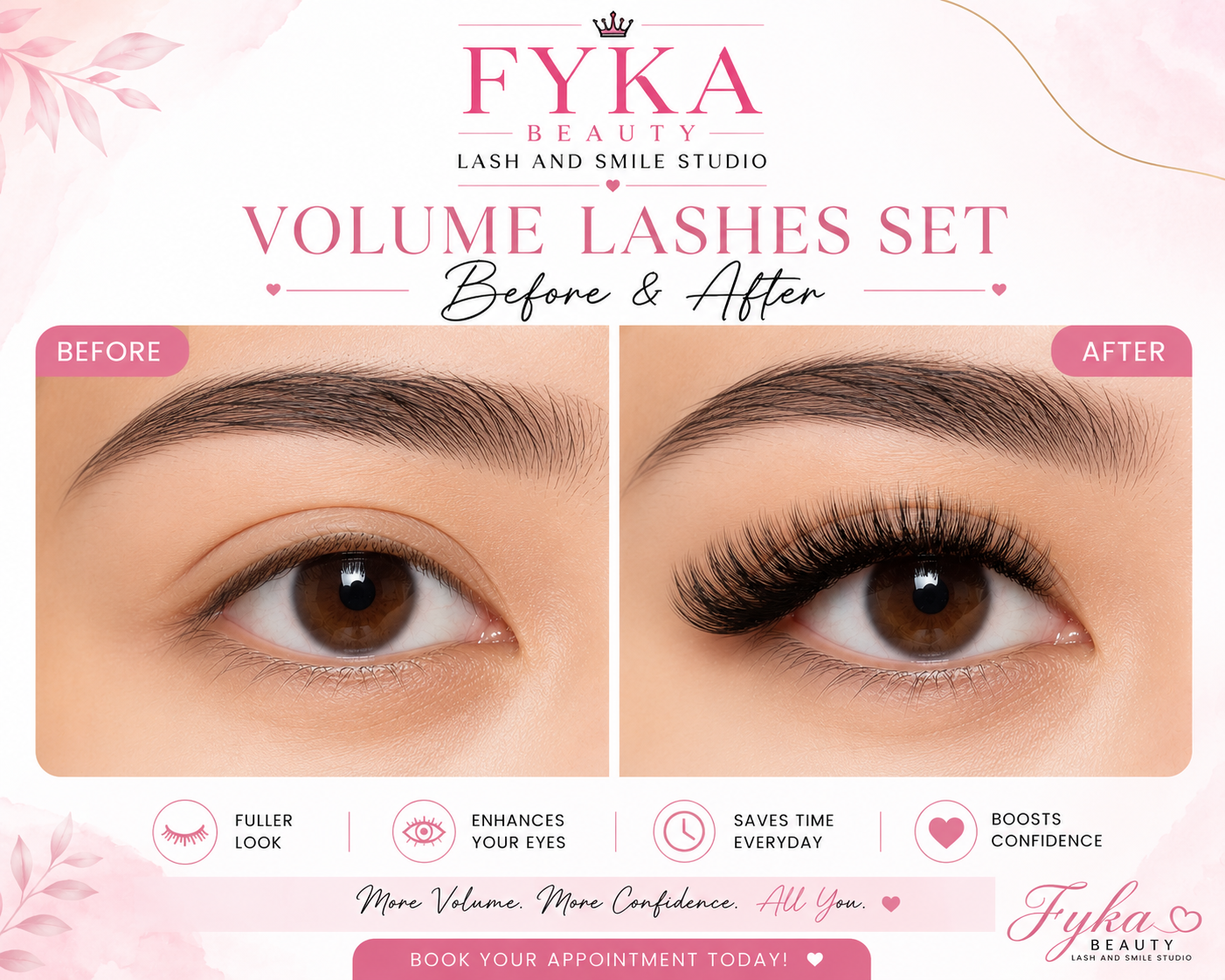 Volume Lashes – Client Result